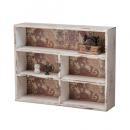 シェルフボックス 収納ボックス ケース 壁掛け 白 ホワイト 木製 フレンチ アンティーク調