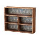 シェルフボックス 収納ボックス ケース 壁掛け 茶 ブラウン 木製 フレンチ アンティーク調