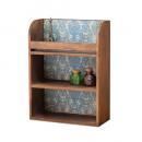 ウッドシェルフ 収納ボックス ケース 壁掛け 茶 ブラウン 木製 フレンチ アンティーク調 おしゃれ