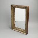 3レイヤーミラー アンティーク調 おしゃれ 木製 シャビー 鏡 ヴィンテージ グリーン 高さ48