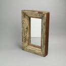 5レイヤーミラー グリーン アンティーク調 おしゃれ 木製 シャビー 鏡 ヴィンテージ 高さ46