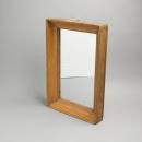 シンプルミラー ブラウン アンティーク調 おしゃれ 木製 シャビー 鏡 ヴィンテージ 高さ46