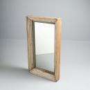 ヴィンテージミラー ホワイト アンティーク調 おしゃれ 木製 シャビー 鏡 ヴィンテージ 高さ61