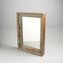 4レイヤーワイドミラー グリーン アンティーク調 おしゃれ 木製 シャビー ヴィンテージ高さ61