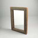 ヴィンテージミラー グレー アンティーク調 おしゃれ 木製 シャビー 鏡 ヴィンテージ 高さ61