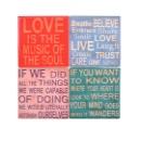 コースター グラス 受け皿 英語 コップ敷き 陶器 四角 カラフル4枚セット 幅100