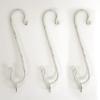アイアン3連Sフック Lサイズ ホワイト シンプル アイアン 重厚感 アンティーク調 壁掛け