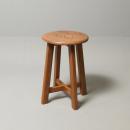 スツール 5穴 アンティーク家具 おしゃれ 木製 ブラウン 茶 ナチュラル 椅子 高さ45