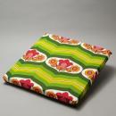 クッション アンティーク調 レトロ おしゃれ 続柄 フラワー柄 グリーン かわいい 抹茶色 幅40