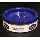 アシュトレー アンティーク雑貨 おしゃれ オブジェ ブルー ガラス 小物入れ トレイ 直径21