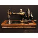 ミシン アンティーク雑貨 おしゃれ オブジェ スチール 木製 ゴールド ディスプレイ 高さ30.5