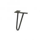 シェルフレッグ ミニ ブラック アイアン シンプル インテリア家具 パーツ 長さ10.5