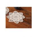 スターコースターL 6枚 ハンドメイド ホワイト 手編み レース おしゃれ ナチュラル 吸水 布