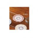 アクリルレースL ピンク 6枚 手編み レース おしゃれ ナチュラル 布 吸水 無地 コースター