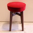 スツール アンティーク家具 おしゃれ 木製 ヨーロピアン調 シンプル レッド 高級感 高さ52