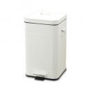 ペダルビンスクエアS ホワイト 白 ダストボックス ごみ箱 蓋付き シンプル おしゃれ 分別 洗える