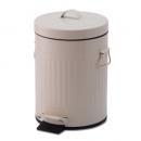 ペダルビンラウンドL アイボリー ダストボックス ごみ箱 蓋付き シンプル おしゃれ 分別 洗える
