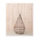 ワイヤーポットカバー アイアン ナチュラル アンティーク加工 庭 ケース おしゃれ ハンギング