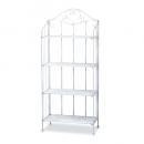 アンティーク調シェルフL アイアン ナチュラル アンティーク加工 庭 おしゃれ 棚 ホワイト 白