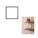 スクエアブラケットM ブラック 2個セット DIY おしゃれ 壁掛け金具 棚 シンプル アイアン