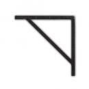 アイアンブラケット ブラック 2個セット DIY おしゃれ 壁掛け金具 棚 シンプル アイアン