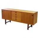 teak square pull credenza サイドボード ヴィンテージ 木製 高さ74