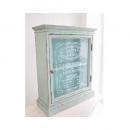 カントリースプリング キャビネット アンティーク調 おしゃれ 収納 ディスプレイ 木製 棚 ガラス