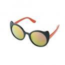 SPICE UVカットキッズファッショングラス キャット ブラック 2個セット 幅12.5