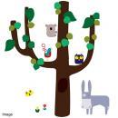 SPICE ABC bestiaire アニマルウォールステッカー ANTONIN 2個セット