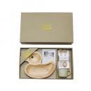 SPICE プチママン キッズ食器3点ギフトセット(トレイ/マグ/カトラリー) アヒル 高さ10