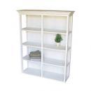 真っ白なフレンチ家具 木製4段ホワイトラック シャビー アンティーク調 お洒落 ラック 棚