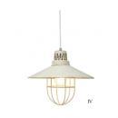 アンティークアイアンランプシェード シャビー (アイボリー 白) インダストリアル レトロ ヴィンテ