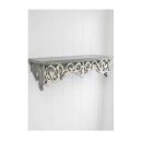 シャビーグレー ウォールシェルフ アンティーク調 おしゃれ 整理 ディスプレイ 木製 棚