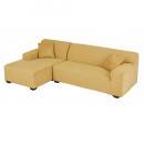 カバーリングコーナーカウチソファ【LUNA】ルナ　3人掛け