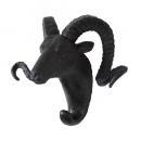SPICE SHABBYCHIC アニマルウォールデコフック ヤギ ブラック 長さ22.5