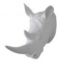 SPICE SHABBYCHIC アニマルウォールデコオブジェ サイ ホワイト 長さ24