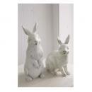 ガーデンラビット ペア オブジェ うさぎ ディスプレイ 置物 アンティーク調 動物 かわいい