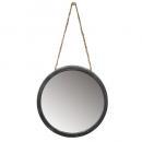 SPICE ブリキハンギングラウンドミラー Lサイズ 2個セット アンティーク調 直径16