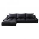 ラージサイズ・フロアコーナーカウチソファ【Oazo】オアーゾ　3人掛け