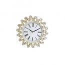 デイジー ウォールクロック シャビー 壁掛け 時計 電池 おしゃれ スチール 花 アンティーク調