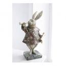 トランプウサギ オブジェ アンティーク調 うさぎ おしゃれ 置物 動物 かわいい ガーデニング