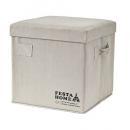 SPICE FESTA HOME ストレージチェア スクエア ベージュ ファブリック ケース 幅44