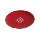 SPICE FESTA HOME ラウンドプレート ネイティブ レッド 2個セット 直径18