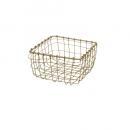 ヴィスバスケットミニ03-GD 2個セット アイアン バスケット ゴールド 幅120 かご