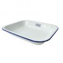 パリジャンベイクパン ホーロー ホワイト 2個セット 皿 フレンチ おしゃれ シンプル 幅290