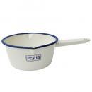 パリジャンミルクパン02 ホーロー ホワイト 小鍋 フレンチ おしゃれ シンプル 幅300