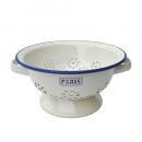 パリジャンコランダー02 ホーロー ホワイト ボウル フレンチ おしゃれ シンプル 内径205