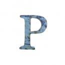 リサイクルアイアン ミニアルファベット オブジェ P ウォールデコ インテリア アンティーク DIY