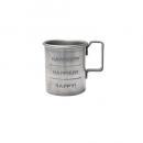 アルミマテリアプランツカップM 2個セット シルバー プランター レトロ おしゃれ 高さ70