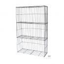 ワイヤー3ラックSV 棚 3段スリム 収納 ディスプレイ アンティークシルバー シャビー シンプル